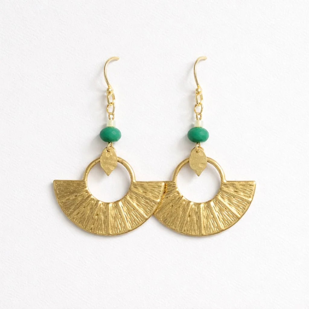 Deco Fanned Green